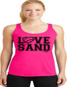 Love Sand Heart Chain Tank